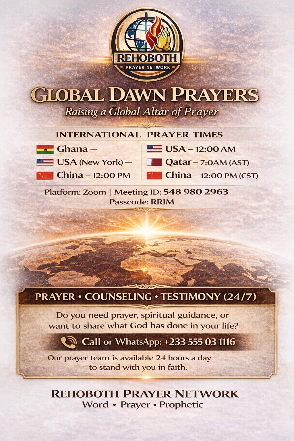 Global Dawn flyer